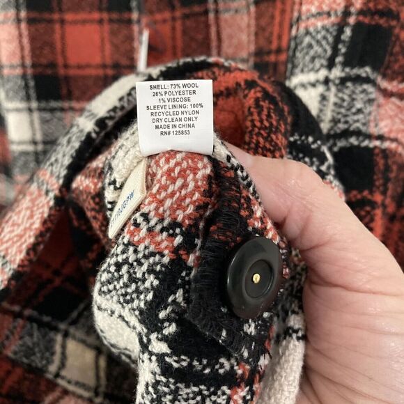 Taylor Stitch Ojai Jacket in Garnet Wool Blend Red Plaid Chore Mens XS S NEW HTF - Picture 13 of 15